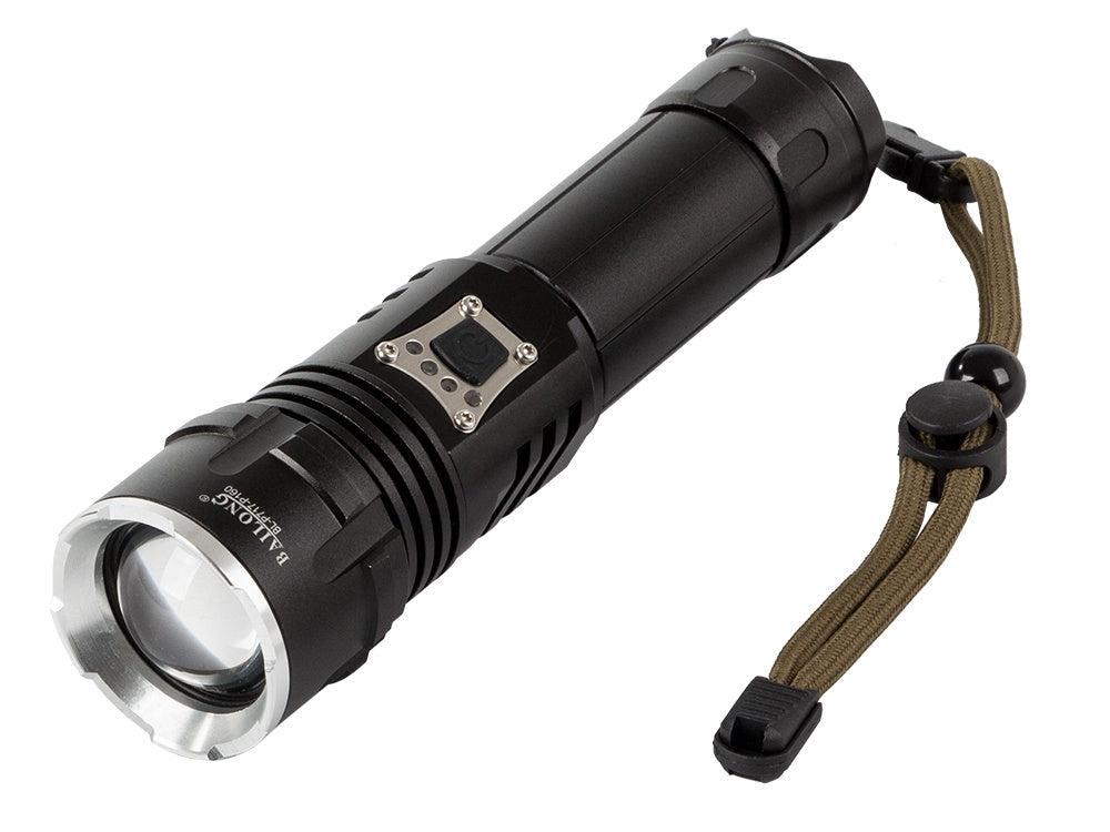 Taktisk LED-ficklampa CREE XHP160 zoom USB-C IPX5