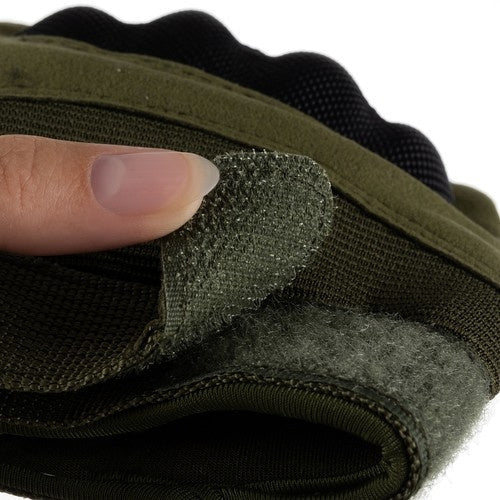 Taktiska handskar touchscreen femfinger khaki storlek L 1 par