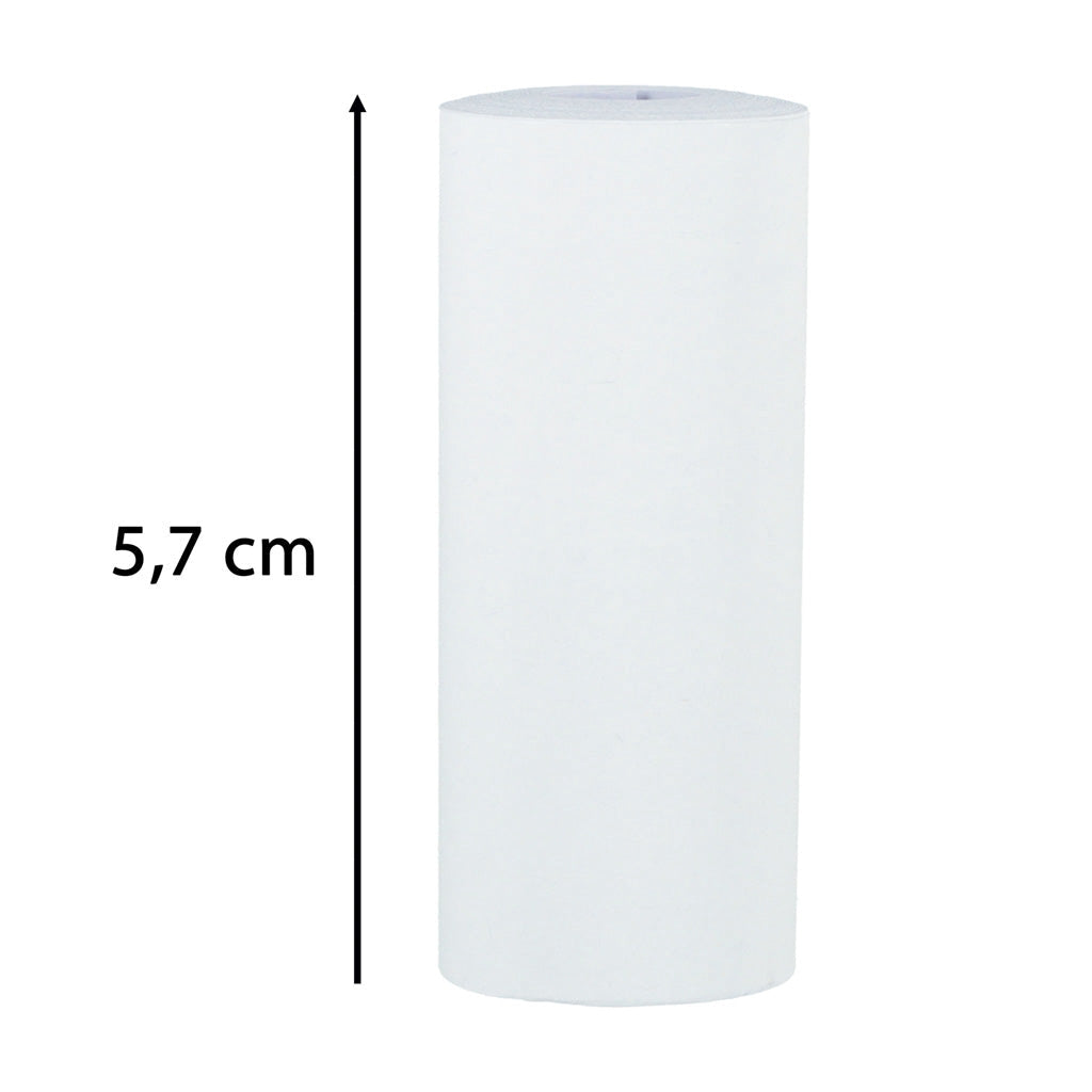Termiska pappersrullar 5,7 cm x 4,5 m 5-pack för minisrivare