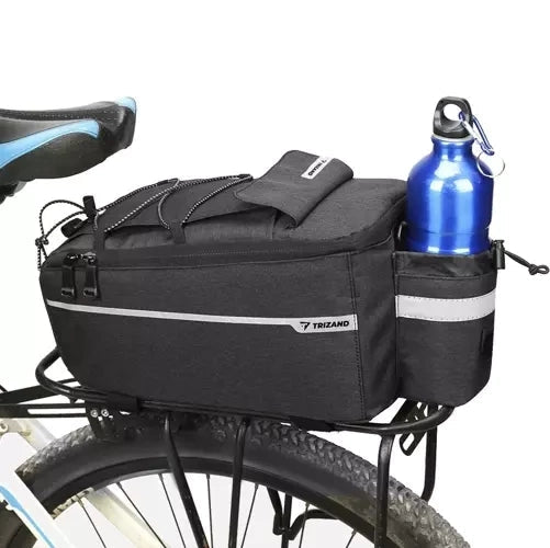 Termisk cykelväska pakethållare 9L svart med axelrem