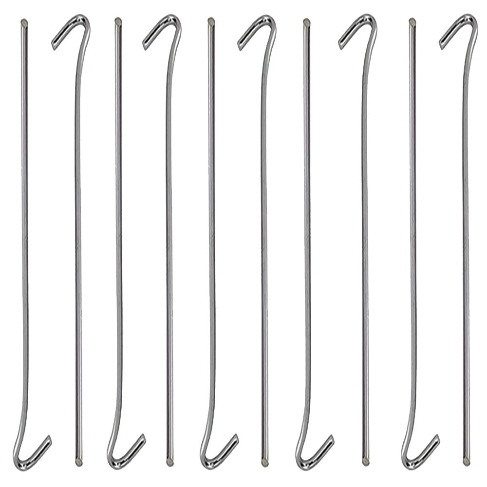 Tältpinnar i stål 31 cm 10-pack silver