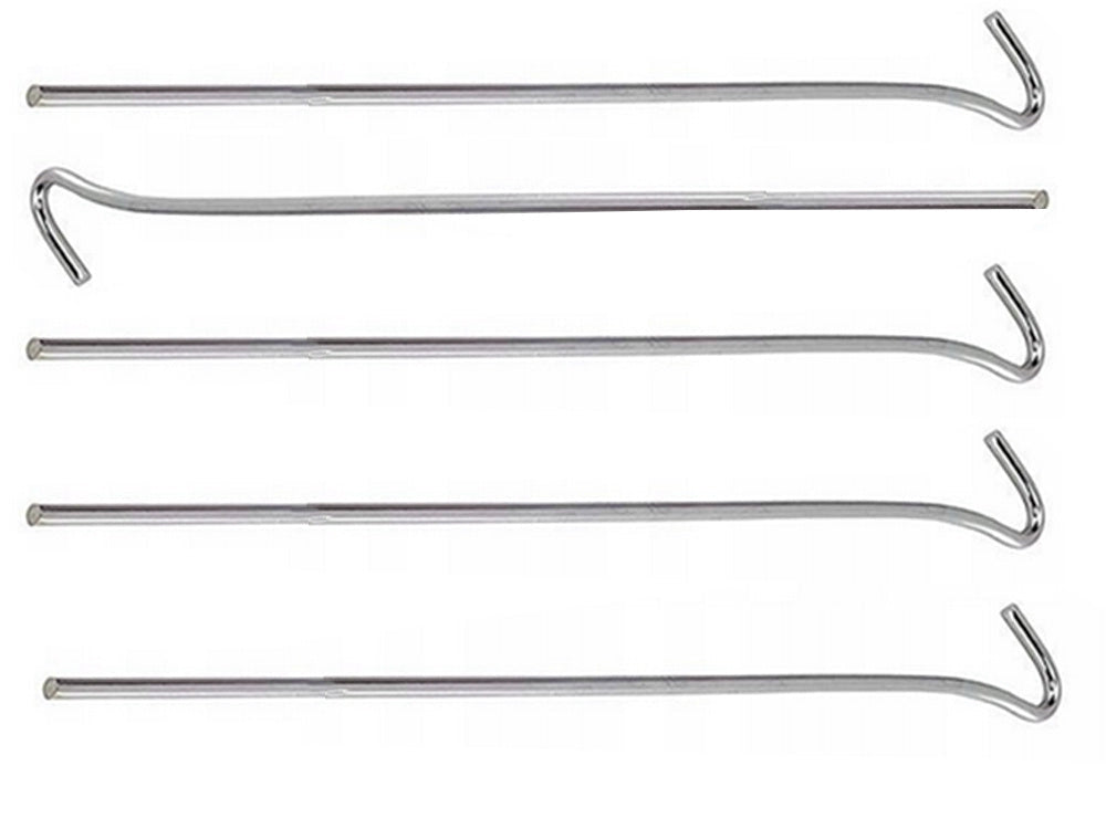 Tältpinnar i stål 31 cm 10-pack silver