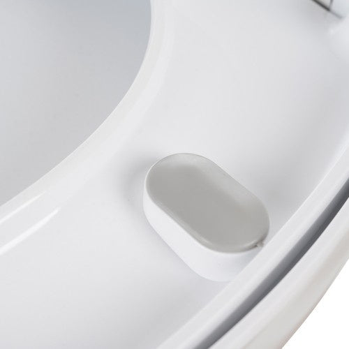 Toalettlock mjukstängande universell vit PP 44x37 cm 6-23 cm hålavstånd