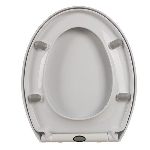 Toalettlock mjukstängande universell vit PP 44x37 cm 6-23 cm hålavstånd
