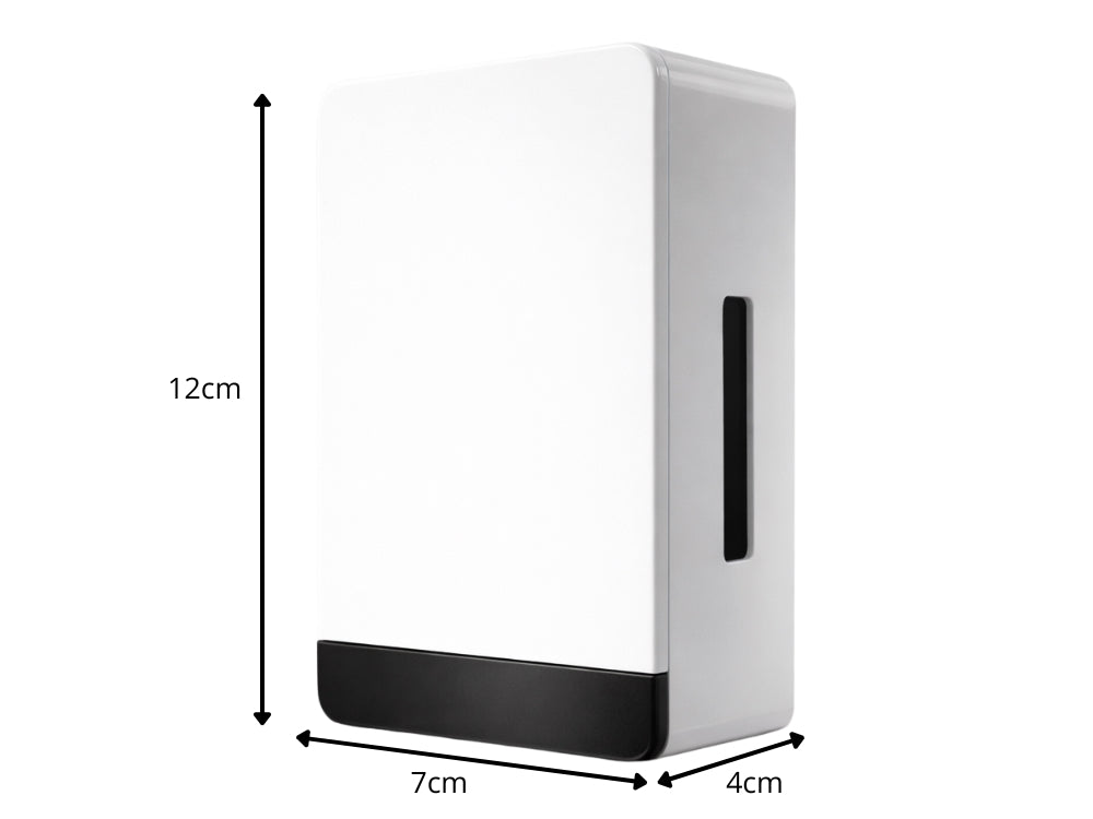 Trådbunden dörrklocka 230 V 80 dB ding-dong vit 12x7x4 cm
