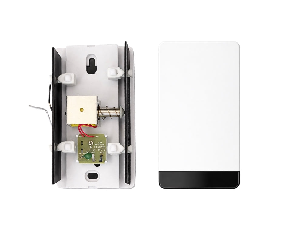 Trådbunden dörrklocka 230 V 80 dB ding-dong vit 12x7x4 cm