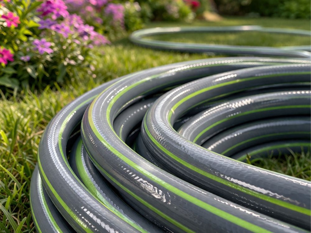 Trädgårdsslang 1/2 tum 30 m 3-lagers PVC/gummi UV-resistent