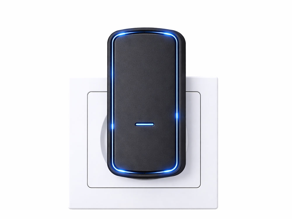 Trådlös dörrklocka IP68 batterifri knapp 130 m 38 melodier