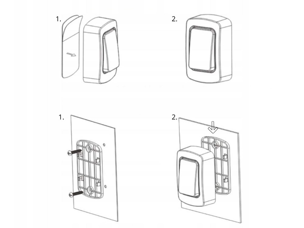 Trådlös dörrklocka IP68 batterifri knapp 130 m 38 melodier