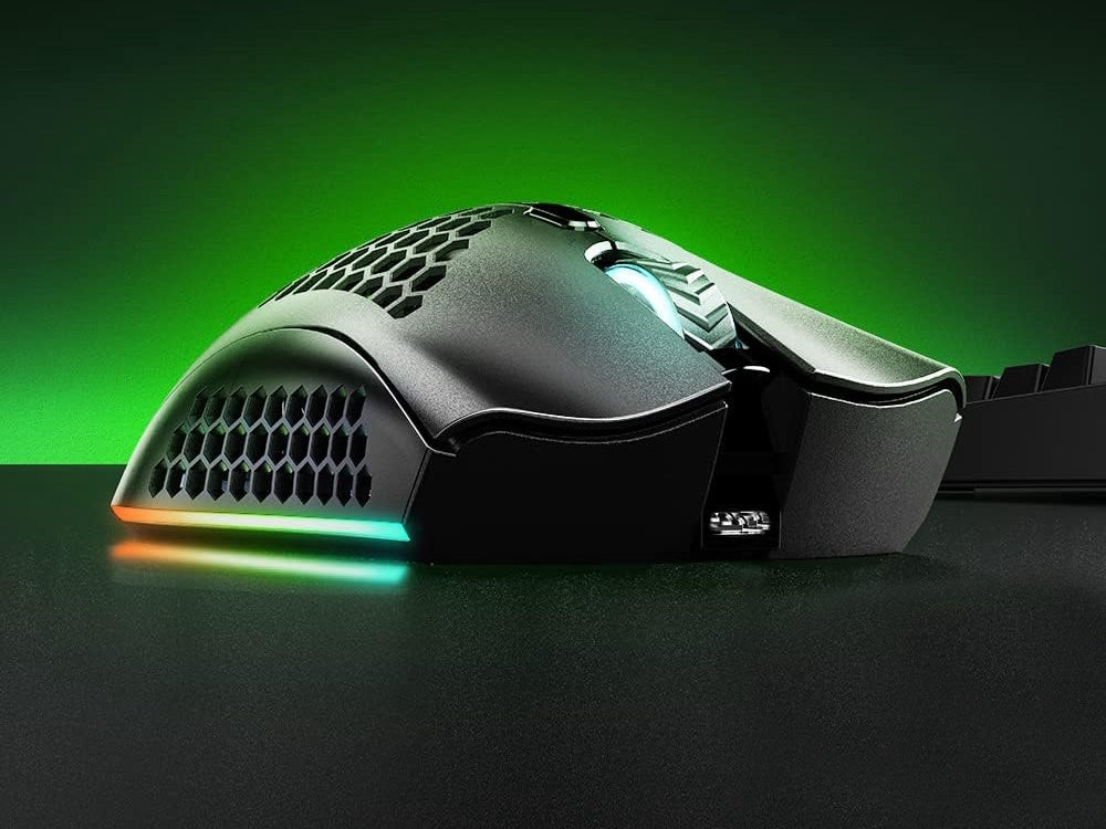 Trådlös gamingmus 2,4 GHz RGB optisk 800–1600 DPI uppladdningsbar