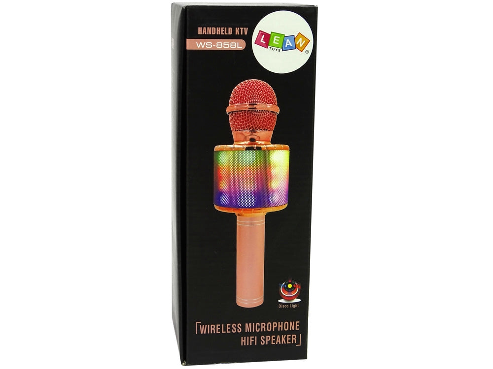 Trådlös karaoke-mikrofon Bluetooth med högtalare och LED, 5W
