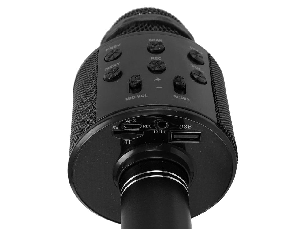 Trådlös karaoke-mikrofon Bluetooth med högtalare och LED, 5W