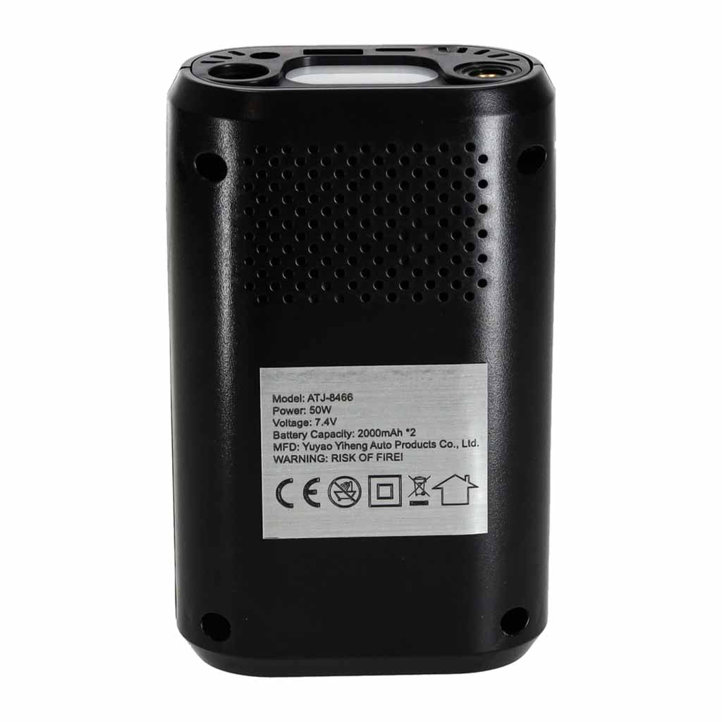 Trådlös minikompressor 150 PSI med digital display, powerbank USB-C