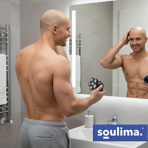 Trådlös skäggtrimmer/rakapparat 6-i-1 med näs- och örontrimmer IPX6