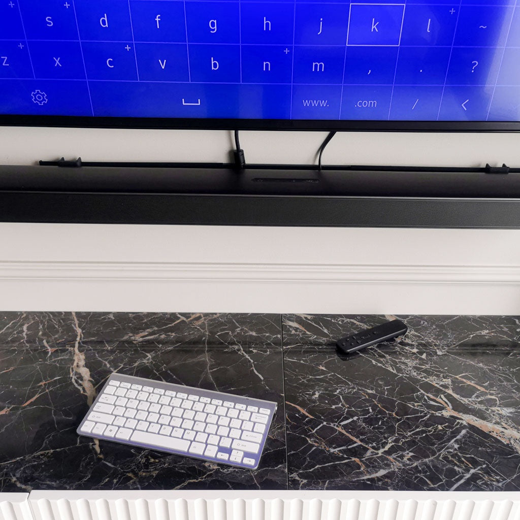 Trådlöst tangentbord 2.4GHz USB silver för Smart TV/PC/Mac/Android