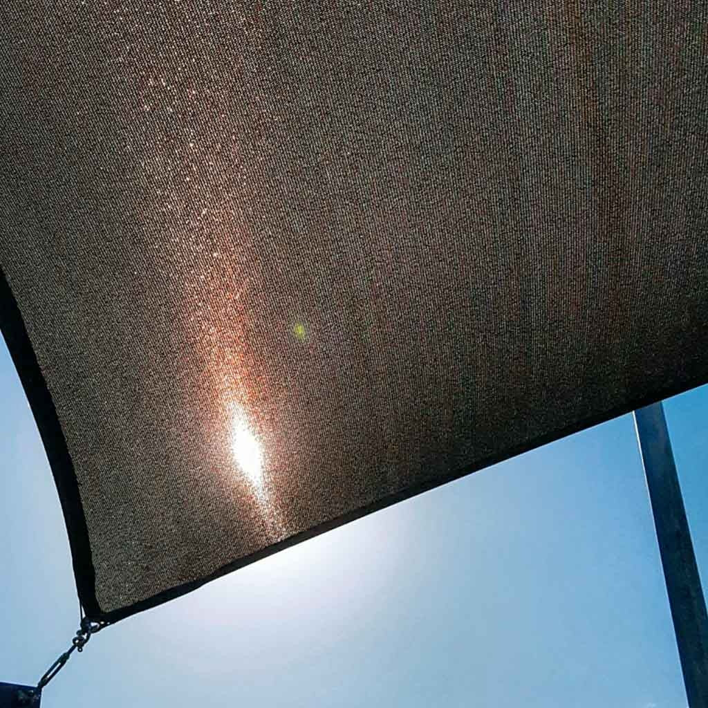 Triangulärt solsegel 3x3x3 m grå vattentätt UV-skydd med monteringsset