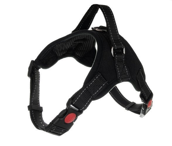 Tryckfri hundsele L med handtag, reflex, justerbar upp till 40 kg