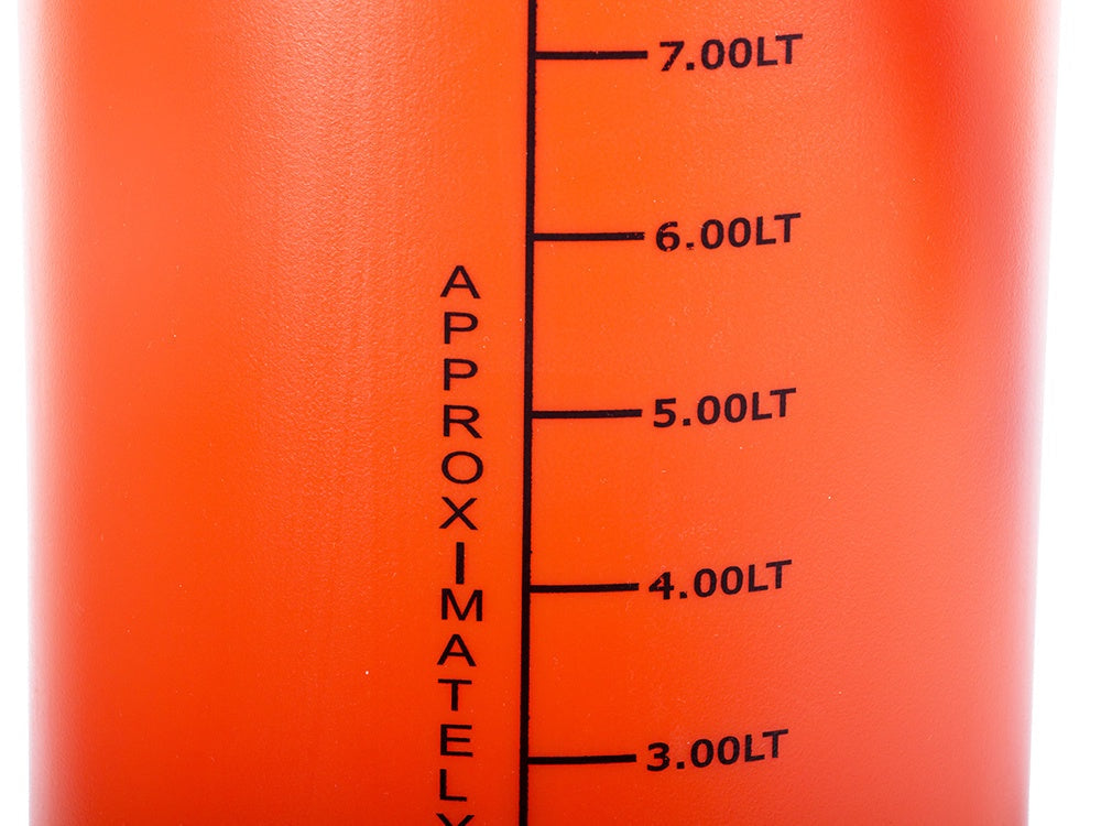 Tryckspruta 10 liter med lans 55 cm justerbart munstycke orange