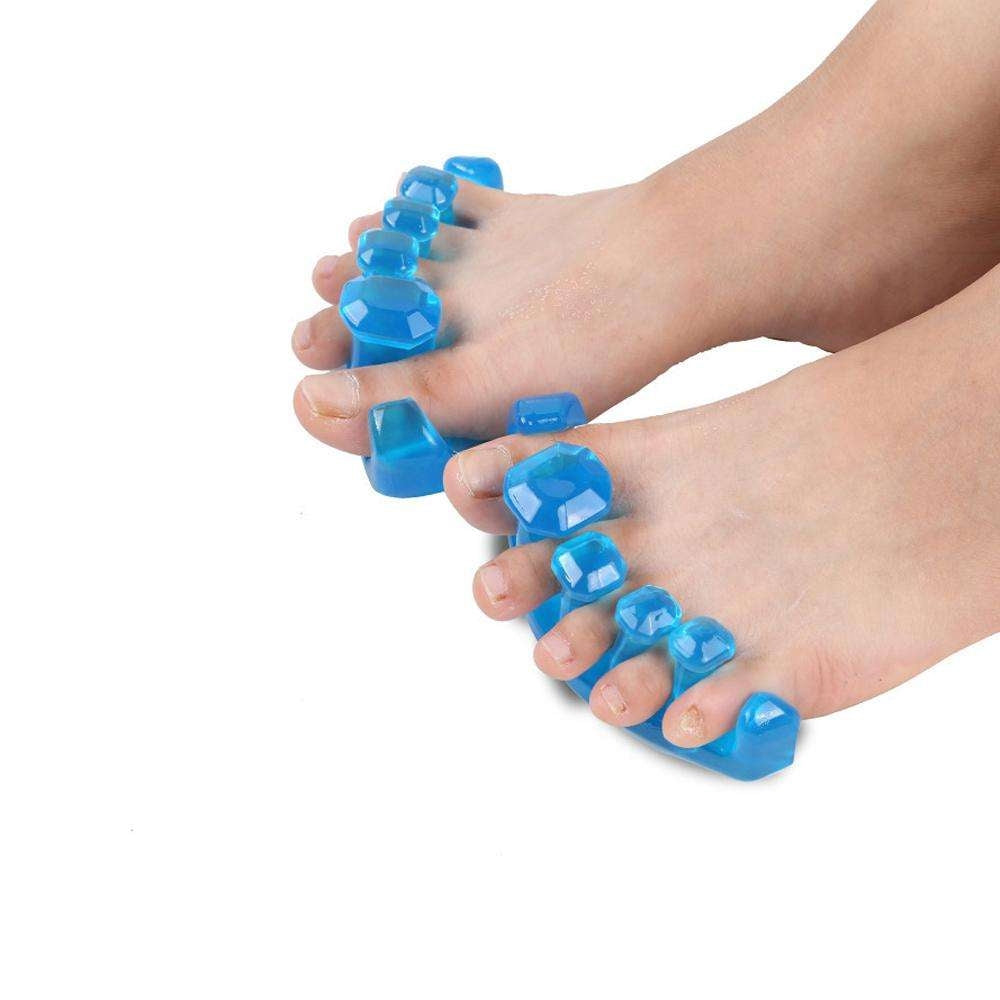 Tåseparerare för nagellack 1 par (2-pack) återanvändbar blå