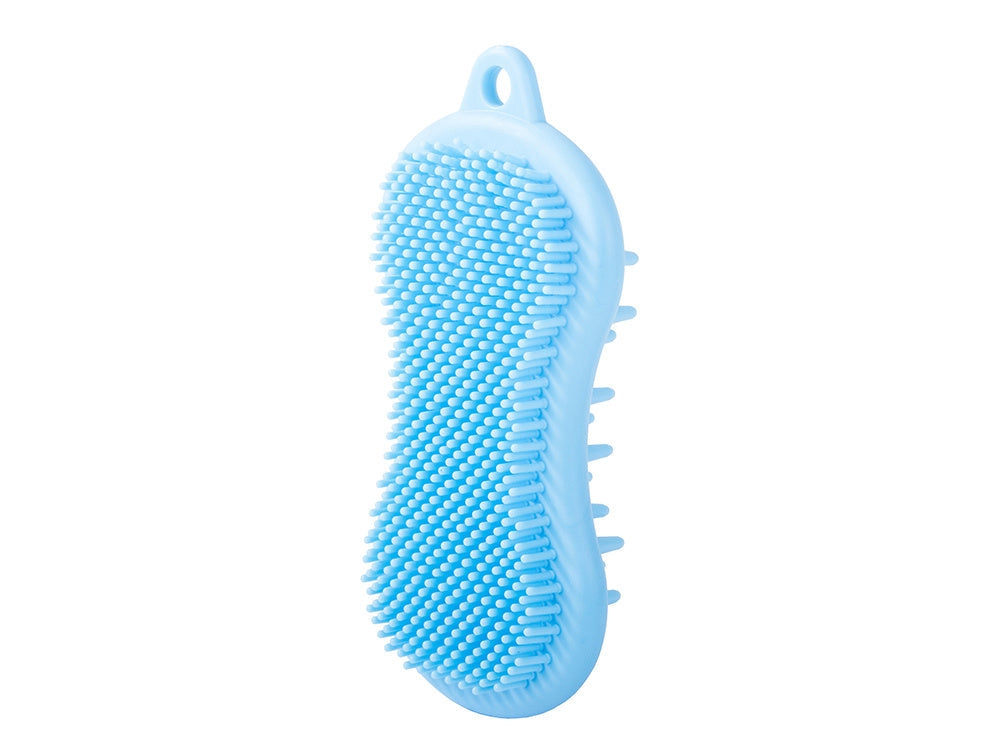 Tvättsvamp silikon med massagefunktion 13,5x6,5 cm blandade färger
