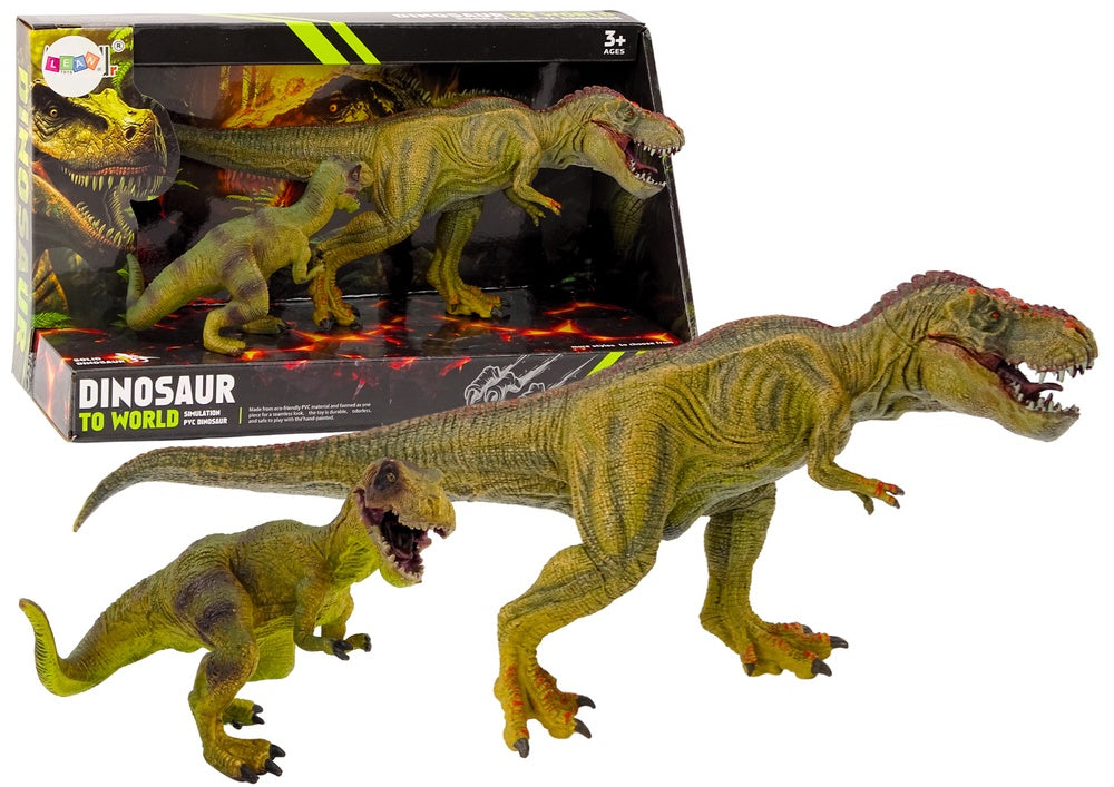 Tyrannosaurus rex dinosauriefigurer 2-pack PVC vuxen 30,5 cm + baby