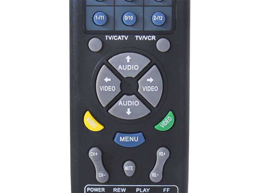 Universalfjärrkontroll för TV/DVD/VCR/CD/SAT/AUX svart