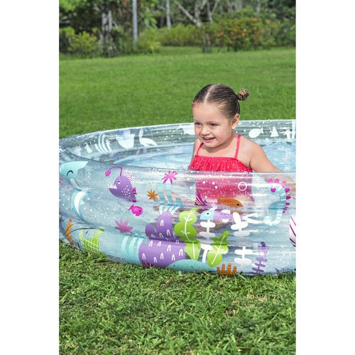 Uppblåsbar barnpool rund 188x33 cm 480 l PVC flerfärgad 3+