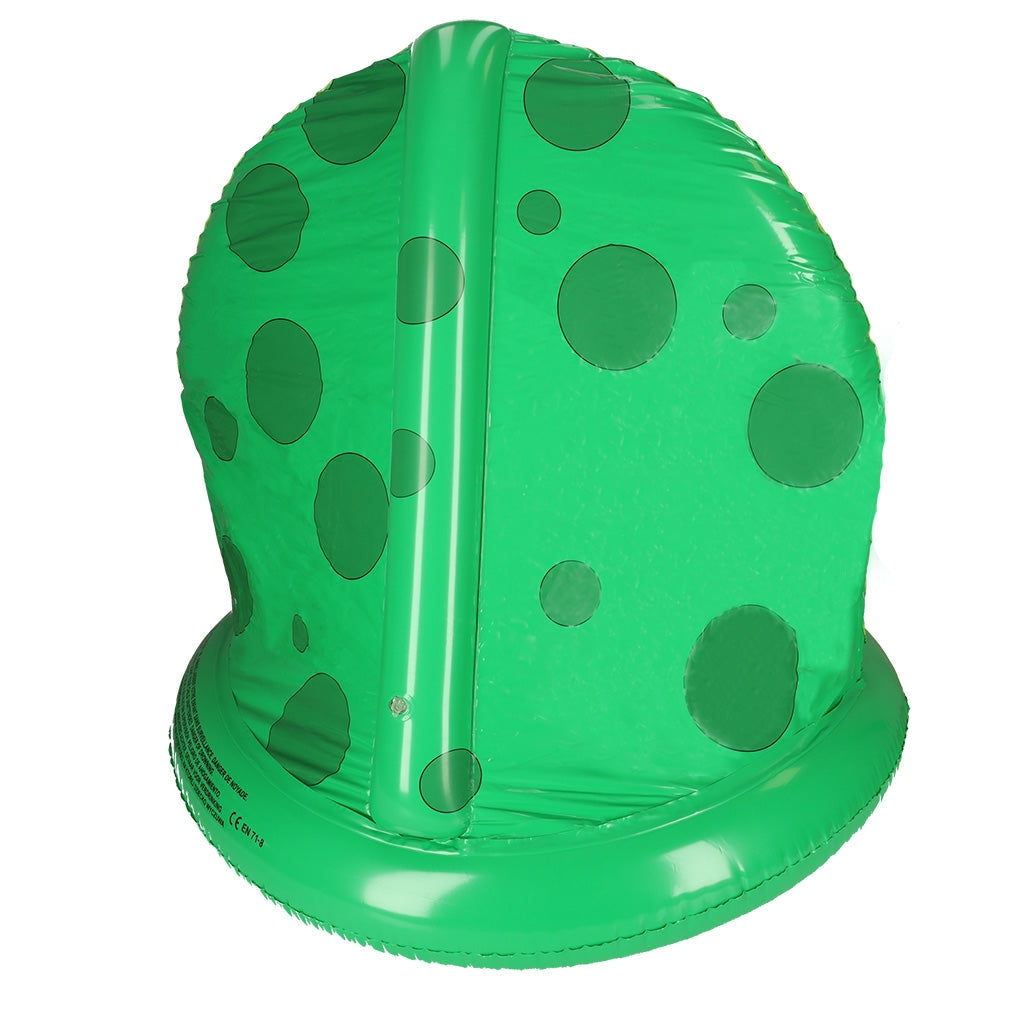 Uppblåsbar barnpool zebra med solskyddstak 95 cm PVC 3+ år