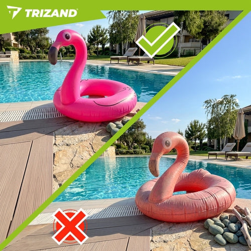 Uppblåsbar flamingo simring 102 cm PVC max 150 kg CE/EN71 3+
