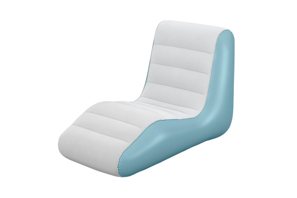 Uppblåsbar fåtölj PVC 133x79x88 cm för inomhus- och utomhusbruk
