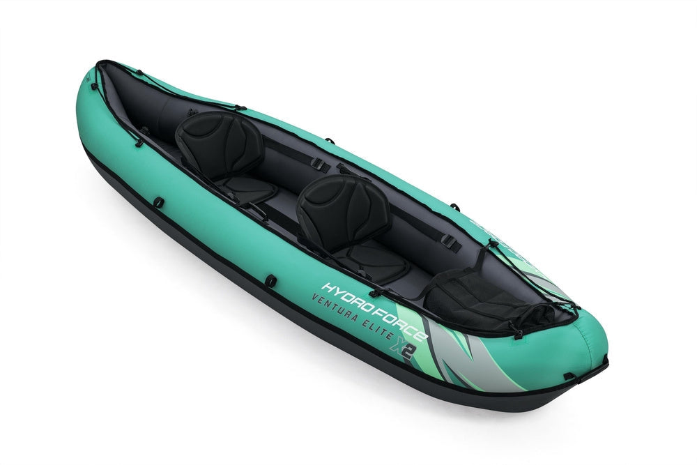 Uppblåsbar kajak 2-person 330x86 cm 200 kg med paddlar pump väska