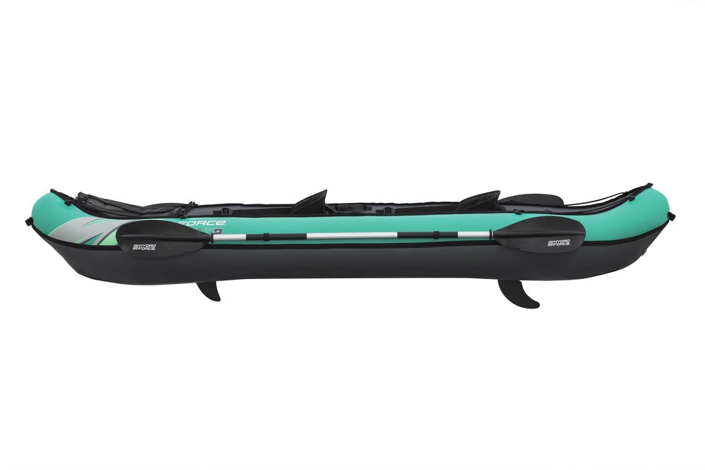 Uppblåsbar kajak 2-person 330x86 cm 200 kg med paddlar pump väska