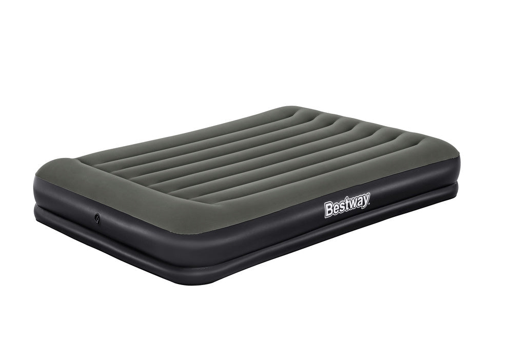 Uppblåsbar luftmadrass 203x152x36 cm med inbyggd kudde, max 300 kg