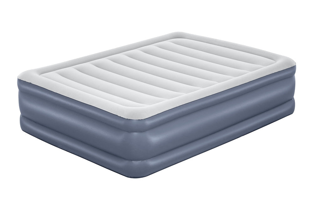 Uppblåsbar luftmadrass 203x152x51 cm med inbyggd elpump 220-240 V