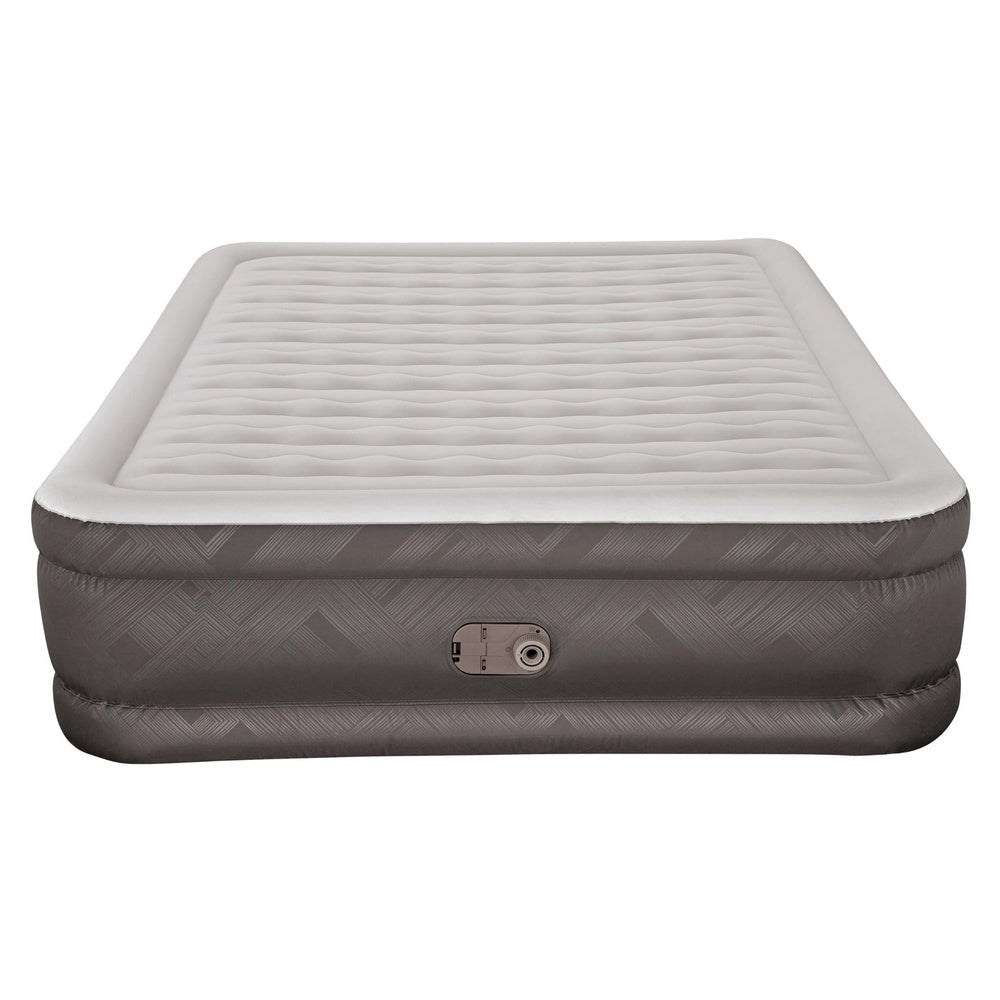 Uppblåsbar madrass queen 203x152x46 cm med elpump 220-240 V