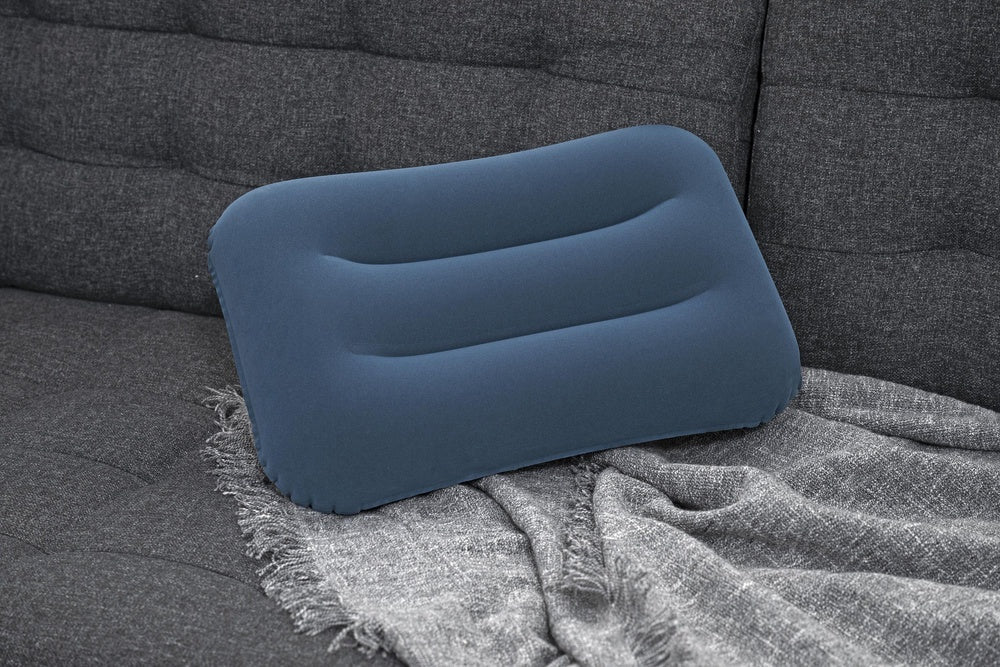 Uppblåsbar velourkudde för spa/bad 42x26x10 cm