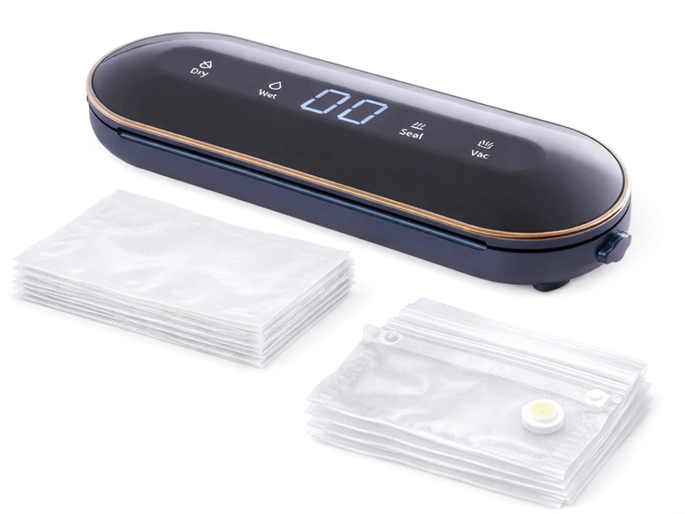 Vakuumförpackare för mat 90W med 10 vakuumpåsar, max 30 cm