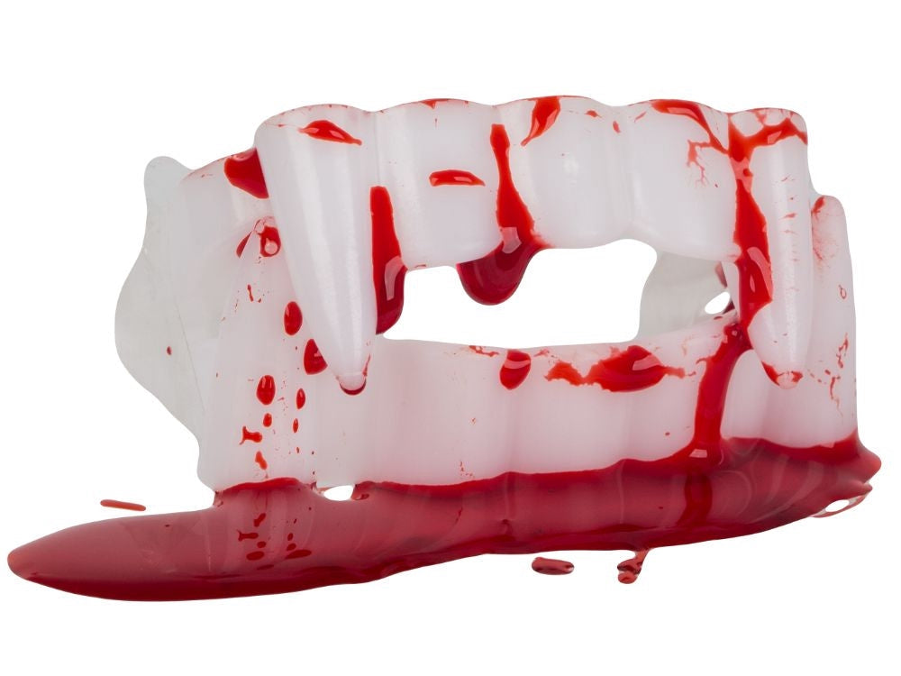 Vampyrtänder Halloween universal + fake blood 14 ml
