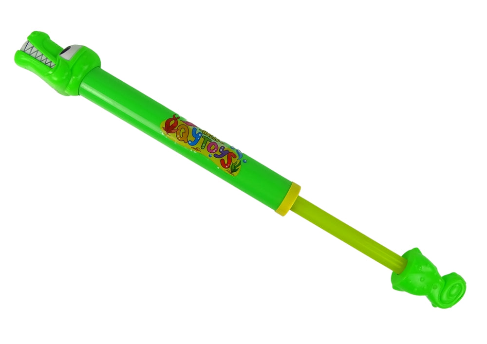 Vattenpistol krokodil i plast 45 cm grön, från 3 år