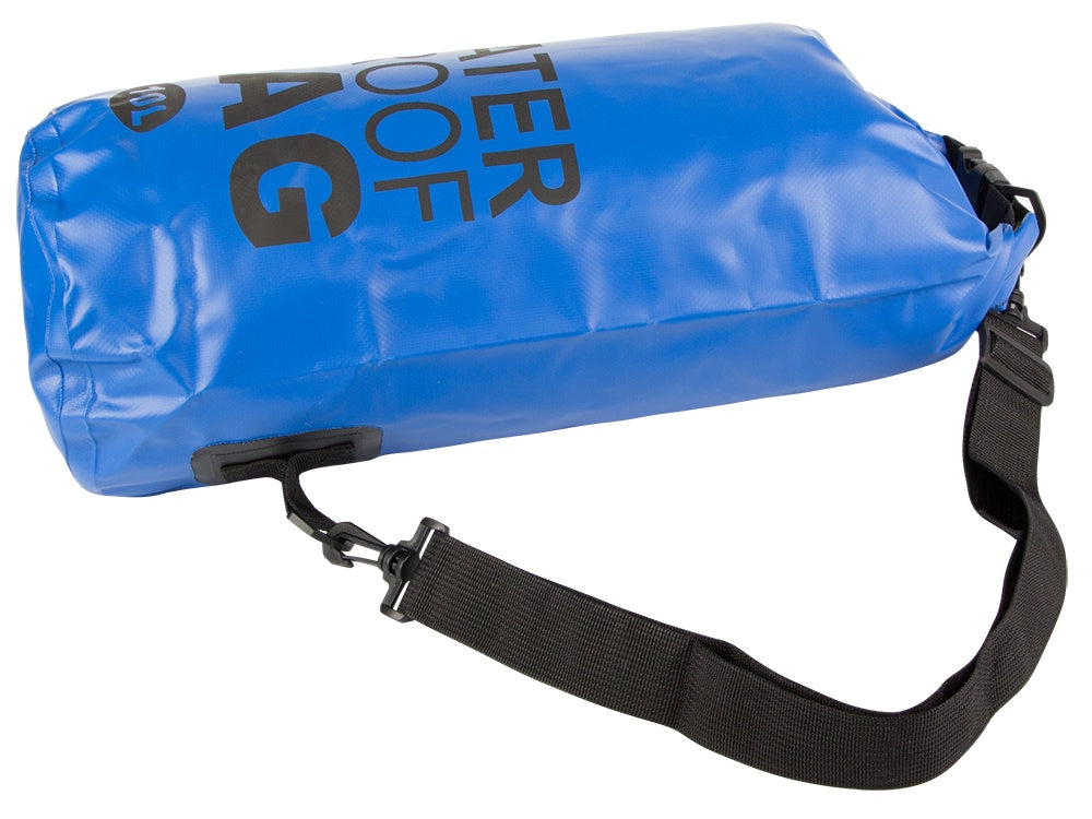 Vattentät dry bag 30 L blå 70x37 cm med rem roll-top