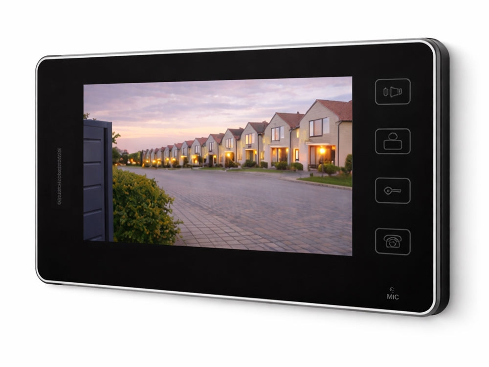 Videoporttelefon med monitor 500 TVL 90° nattläge 10 m kabel 220 V