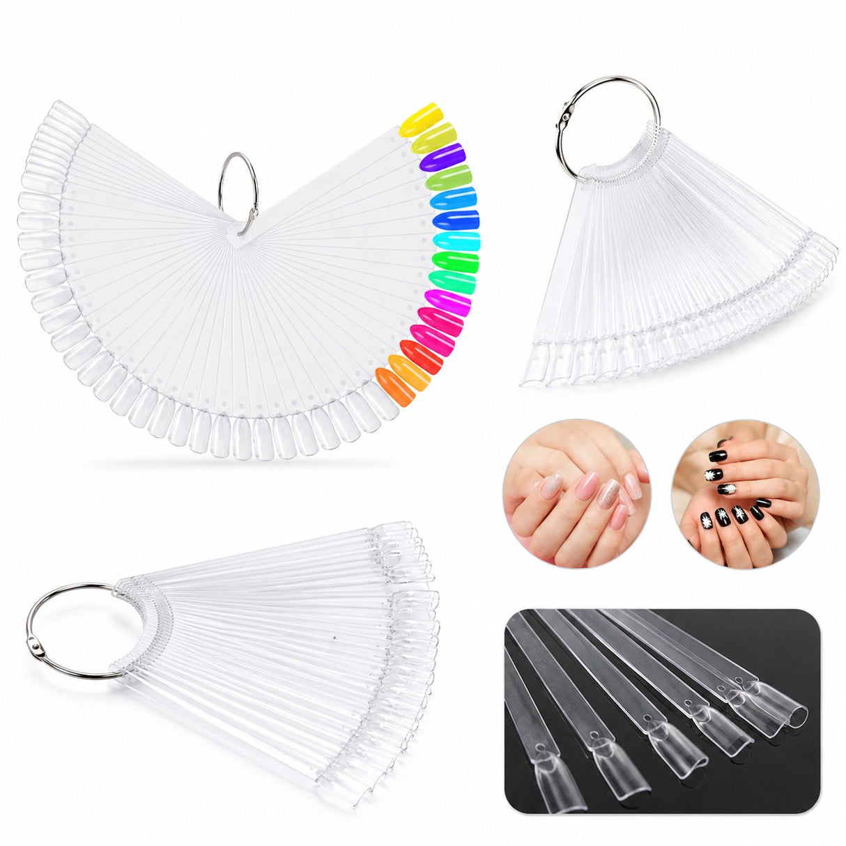 Visningstippar i plexi på ring 50-pack, 10,5 cm diameter