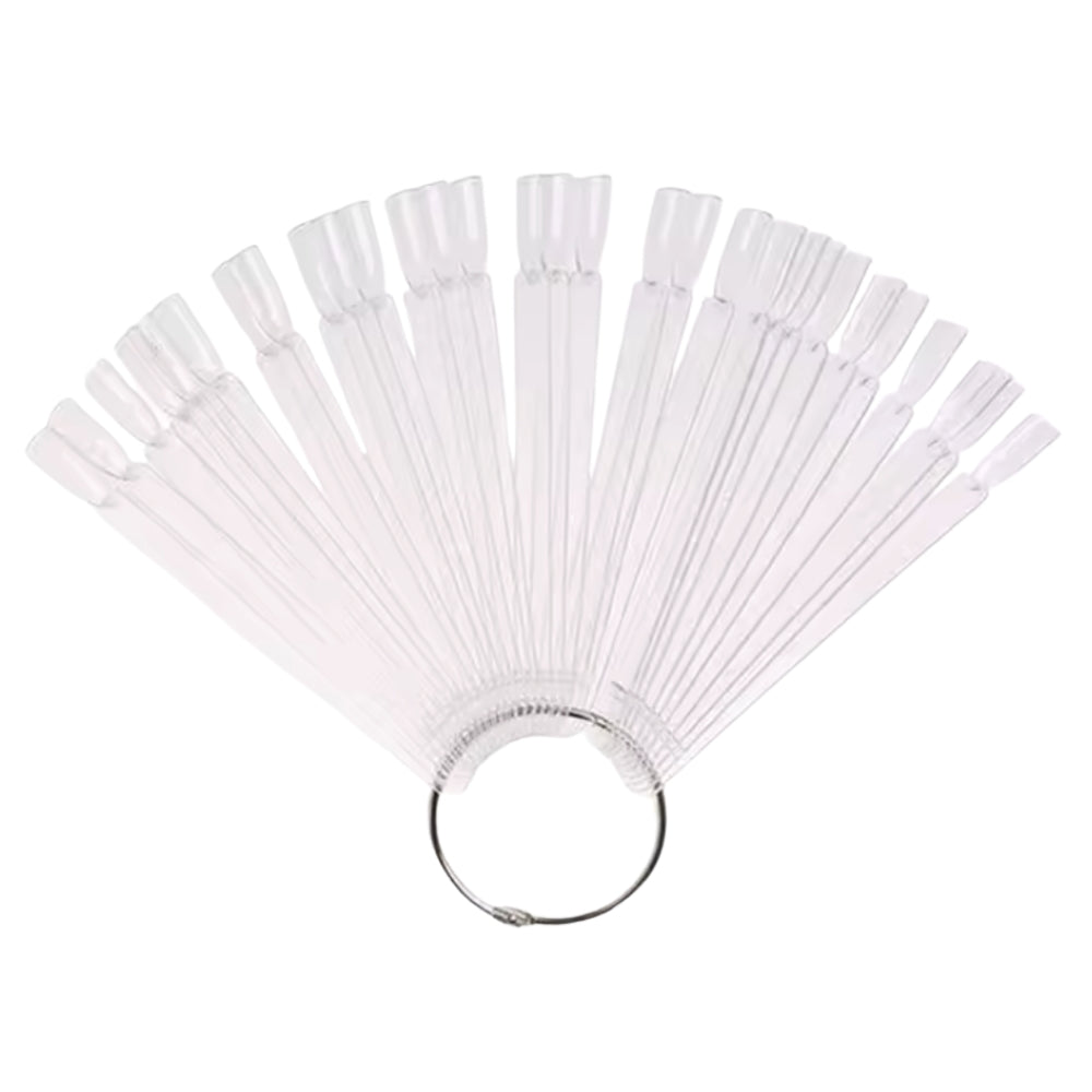 Visningstippar med Ring - 50 St Display prov för Nagellack - Nail Swatch Sticks