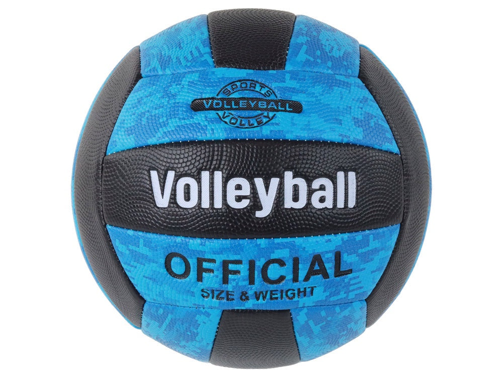 Volleyboll storlek 5 blå/svart 21 cm CE/EN71