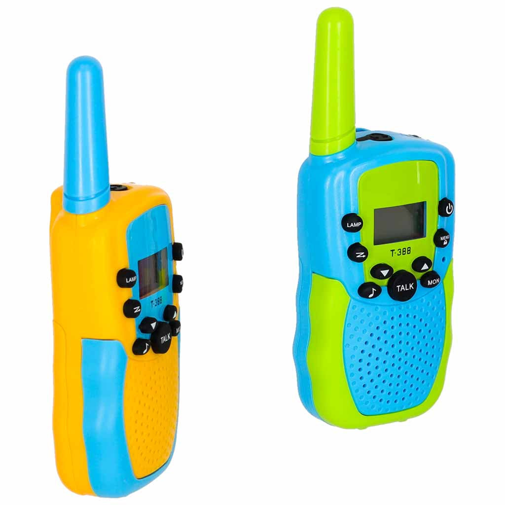 Walkie talkie-set för barn 2-pack i plast, varierande färger