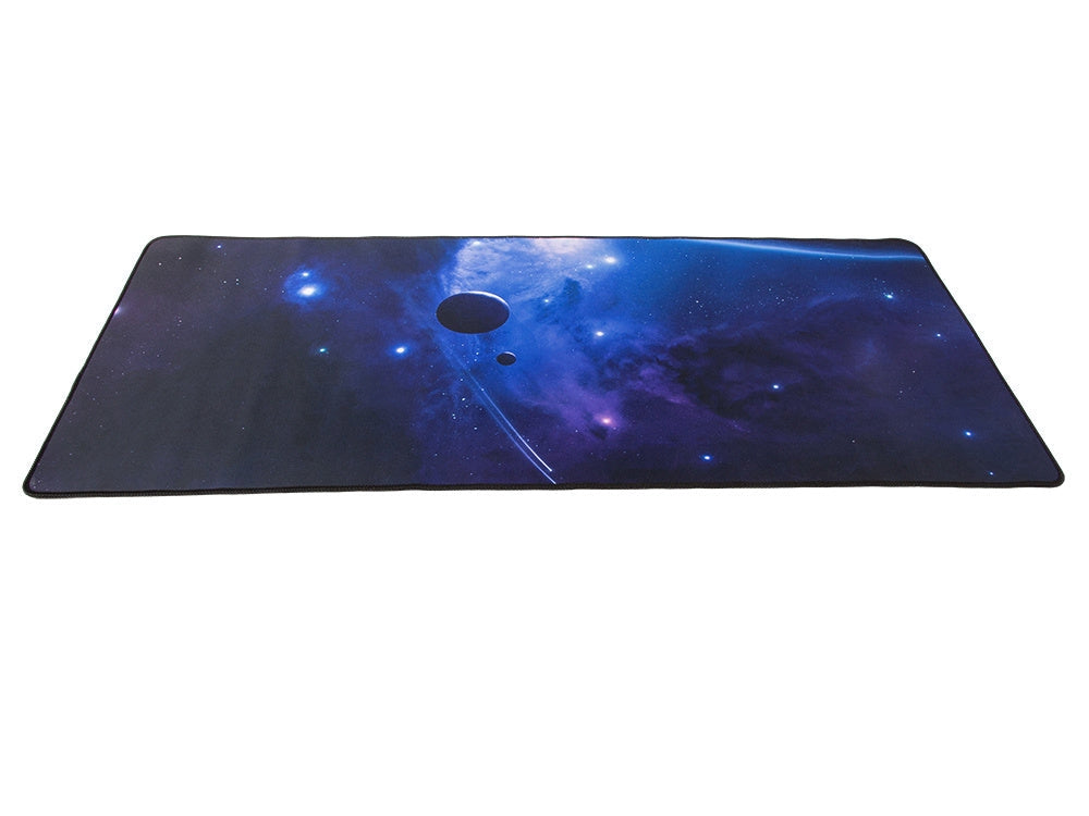XXL musmatta 90x40 cm kosmiskt stjärnmotiv halkfri vattenavvisande