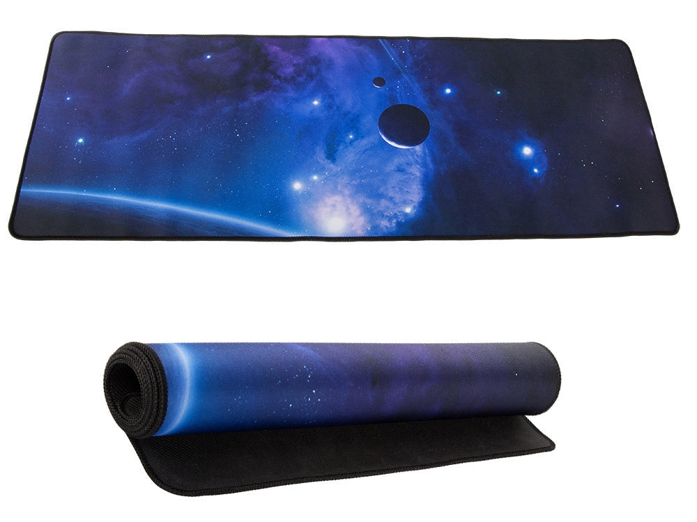 XXL musmatta 90x40 cm kosmiskt stjärnmotiv halkfri vattenavvisande