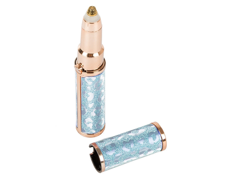 Ögonbrynstrimmer med LED USB-uppladdningsbar blå 12,5 cm