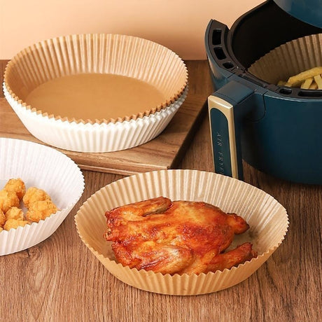 100st Engångspapper Pergamentformar för Air Fryer - Enkel och
