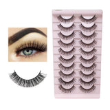 10-par Lösögonfransar - Set Natural Look Volume Lash - TK03
